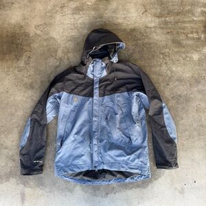 Mountain Hardware Jacket Men's L Blue Gore-Tex Performance Shell Coat Gorp Core